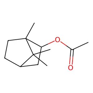 (1,7,7-trimethyl-2-bicyclo[2.2.1]heptanyl) acetate structure