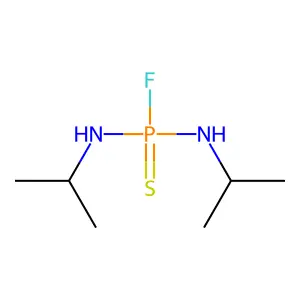 N-[fluoro-(propan-2-ylamino)phosphinothioyl]propan-2-amine structure