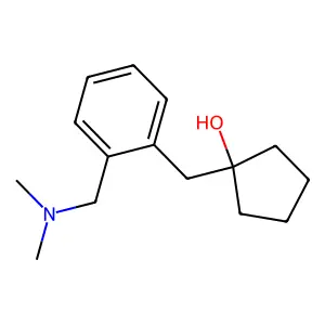 1-[[2-[(dimethylamino)methyl]phenyl]methyl]cyclopentan-1-ol structure