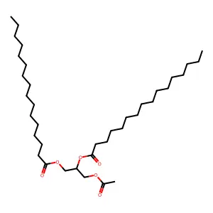 1,2-Dipalmitoyl-3-acetyl-sn-glycerol structure