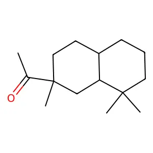 1-(2,8,8-trimethyl-1,3,4,4a,5,6,7,8a-octahydronaphthalen-2-yl)ethanone structure