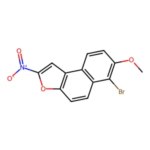 NAPHTHO(2,1-b)FURAN, 6-BROMO-7-METHOXY-2-NITRO- structure