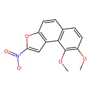 NAPHTHO(2,1-b)FURAN, 8,9-DIMETHOXY-2-NITRO- structure
