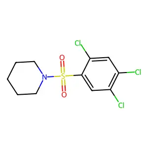 1-[(2,4,5-trichlorophenyl)sulfonyl]piperidine structure