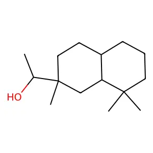 1-(2,8,8-trimethyl-1,3,4,4a,5,6,7,8a-octahydronaphthalen-2-yl)ethanol structure