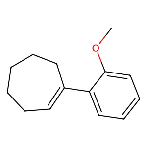 1-(2-methoxyphenyl)cycloheptene structure