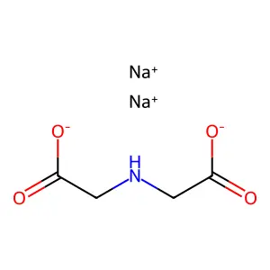 Iminodiacetic acid, disodium salt structure