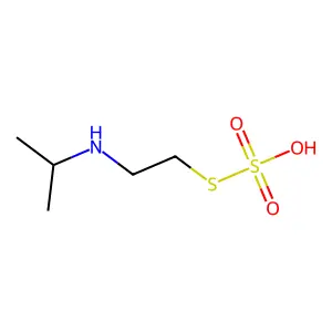 Ethanethiol, 2-isopropylamino-, hydrogen sulfate (ester) structure