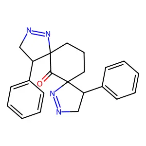 1,11-diphenyl-3,4,8,9-tetrazadispiro[4.1.47.35]tetradeca-3,8-dien-6-one structure