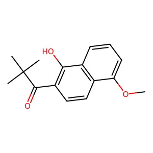 1-(1-hydroxy-5-methoxynaphthalen-2-yl)-2,2-dimethylpropan-1-one structure
