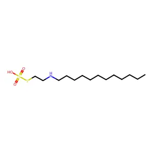 Ethanethiol, 2-dodecylamino-, hydrogen sulfate (ester) structure