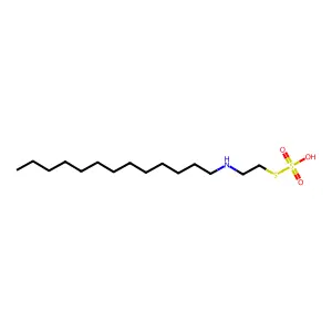 1-(2-sulfosulfanylethylamino)tridecane structure