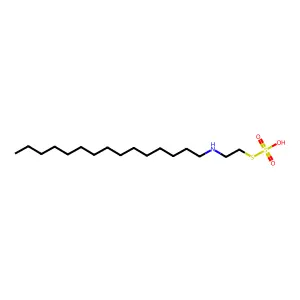 1-(2-sulfosulfanylethylamino)pentadecane structure