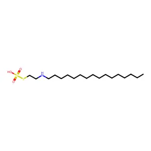 Ethanethiol, 2-hexadecylamino-, hydrogen sulfate (ester) structure