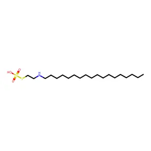 1-(2-sulfosulfanylethylamino)octadecane structure
