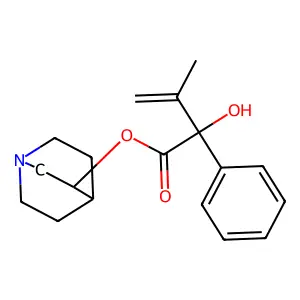 alpha-Isopropenylmandelic acid 3-quinuclidinyl ester structure