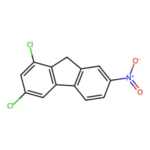 1,3-dichloro-7-nitro-9H-fluorene structure
