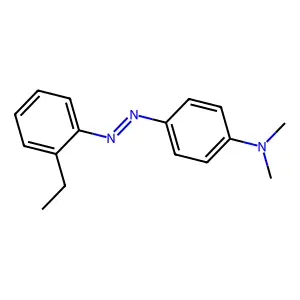 4-[(2-ethylphenyl)diazenyl]-N,N-dimethylaniline structure