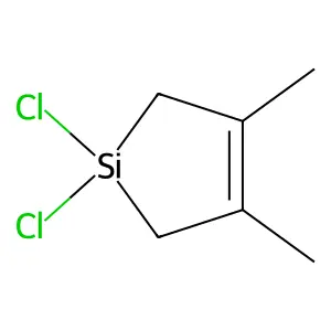 1,1-dichloro-3,4-dimethyl-2,5-dihydrosilole structure