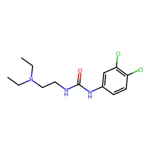 1-(3,4-dichlorophenyl)-3-[2-(diethylamino)ethyl]urea structure