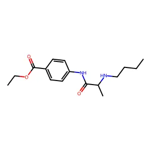 ethyl 4-[2-(butylamino)propanoylamino]benzoate structure