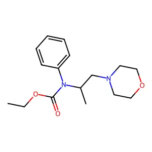 ethyl N-(1-morpholin-4-ylpropan-2-yl)-N-phenylcarbamate structure
