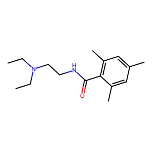 N-[2-(diethylamino)ethyl]-2,4,6-trimethylbenzamide structure