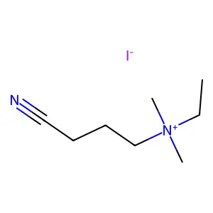 AMMONIUM, (3-CYANOPROPYL)DIMETHYLETHYL-, IODIDE structure