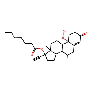 Compound C28H40O5 structure