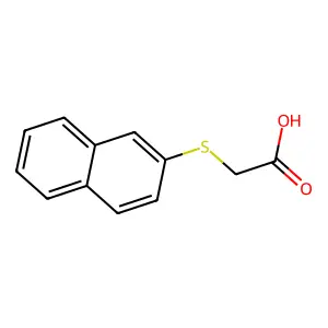 (2-Naphthylthio)acetic acid structure