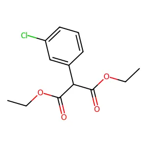 1,3-diethyl 2-(3-chlorophenyl)propanedioate structure