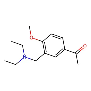1-[3-(diethylaminomethyl)-4-methoxyphenyl]ethanone structure