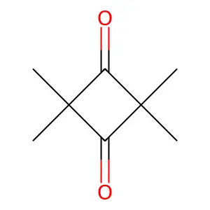 2,2,4,4-tetramethylcyclobutane-1,3-dione structure