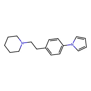 1-[2-(4-pyrrol-1-ylphenyl)ethyl]piperidine structure