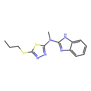 Compound C13H15N5S2 structure