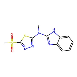 Compound C11H11N5O2S2 structure