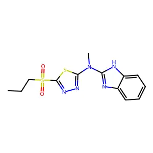 Compound C13H15N5O2S2 structure