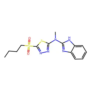 Compound C14H17N5O2S2 structure