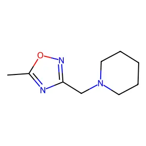 1,2,4-Oxadiazole, 5-methyl-3-(1-piperidylmethyl)- structure