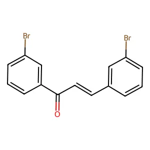 1,3-bis(3-bromophenyl)prop-2-en-1-one structure