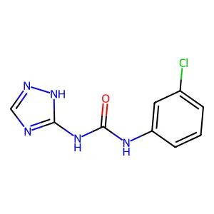 1-(3-chlorophenyl)-3-(1H-1,2,4-triazol-5-yl)urea structure