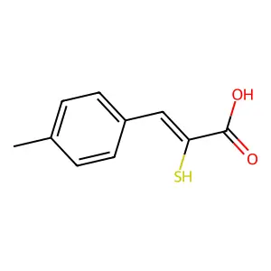 3-(4-methylphenyl)-2-sulfanylprop-2-enoic acid structure