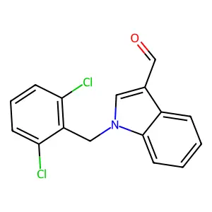 1-(2,6-dichlorobenzyl)-1H-indole-3-carbaldehyde structure