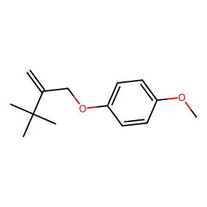 1-(3,3-dimethyl-2-methylidenebutoxy)-4-methoxybenzene structure