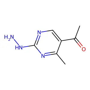 1-(2-hydrazinyl-4-methylpyrimidin-5-yl)ethanone structure