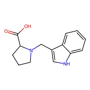 1-(1H-indol-3-ylmethyl)proline structure