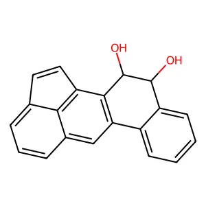 (11S,12S)-11,12-dihydrobenzo[j]aceanthrylene-11,12-diol structure