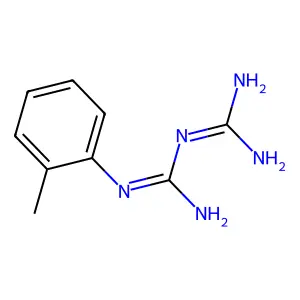 1-(diaminomethylidene)-2-(2-methylphenyl)guanidine structure