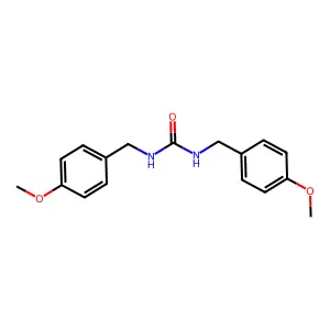 1,3-bis(4-methoxybenzyl)urea structure