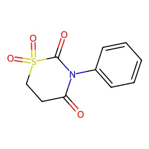 1,1-dioxo-3-phenyl-1,3-thiazinane-2,4-dione structure